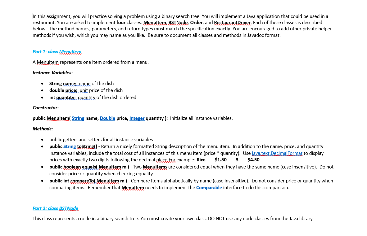Programming Worksheet. Write code in Java