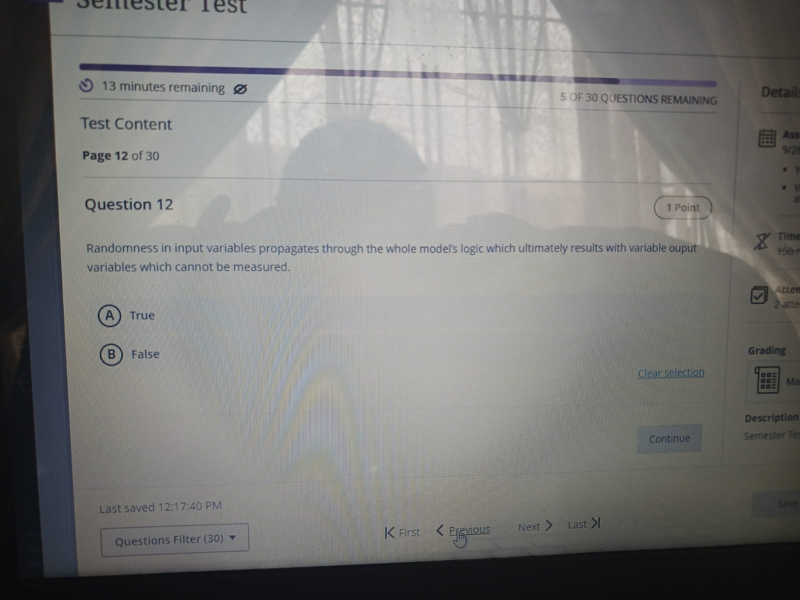 Question 1 2 Randomness in input variables
