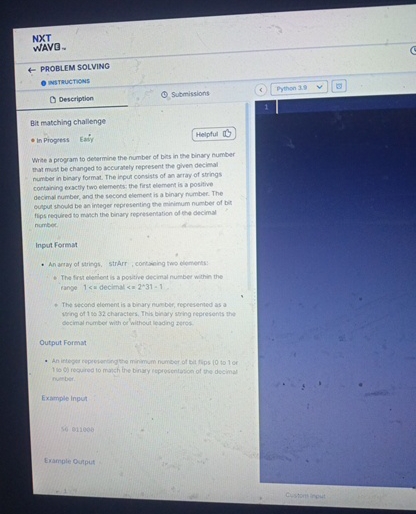 NXT WAVE. PROBLEM SOLVING INSTRUCTIONS