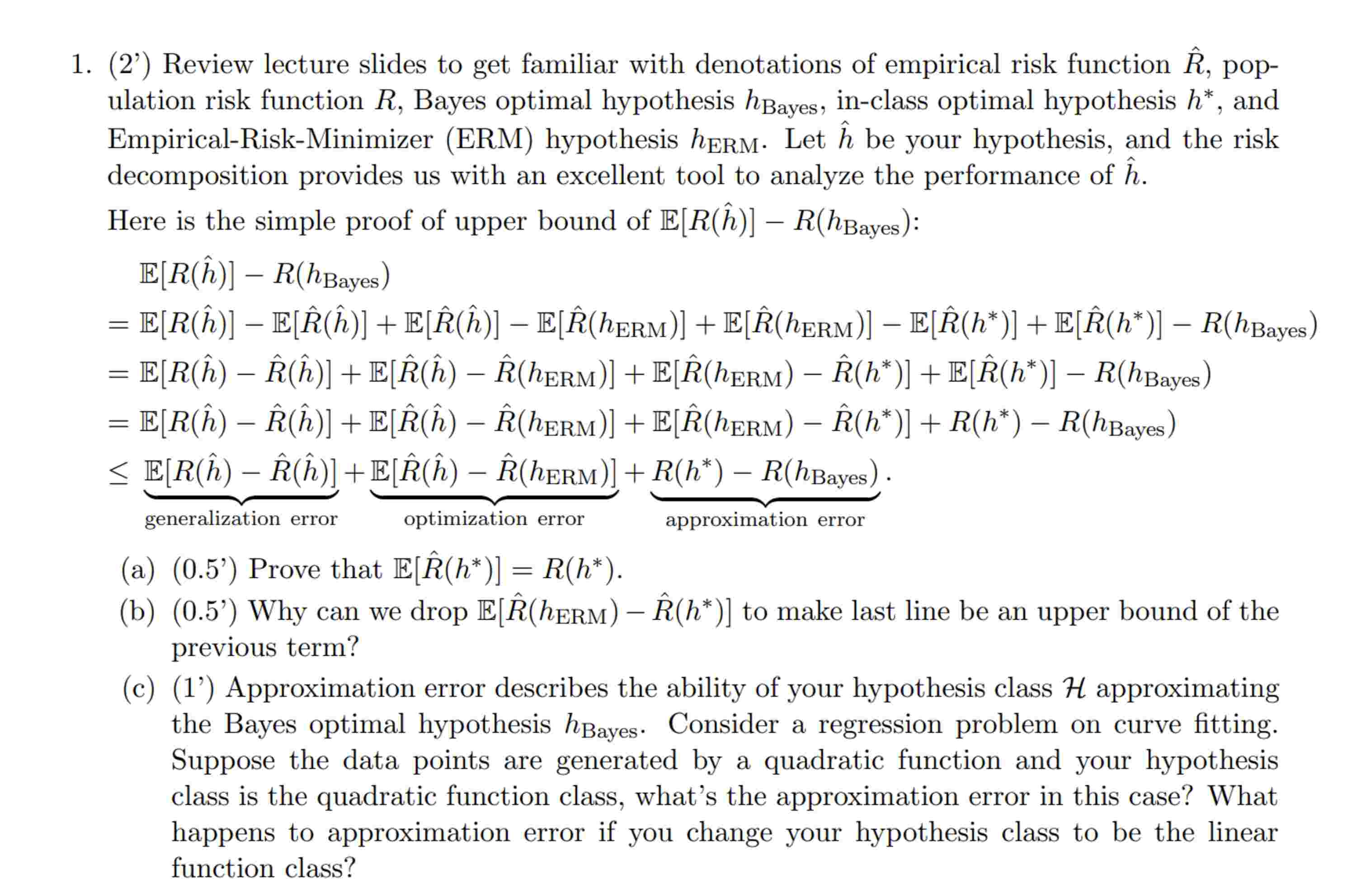 ( 2 ' ) Review lecture slides to get familiar