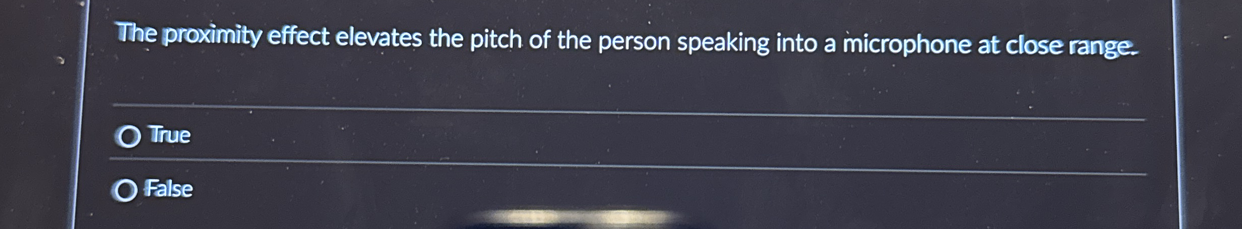 The proximity effect elevates the pitch of the