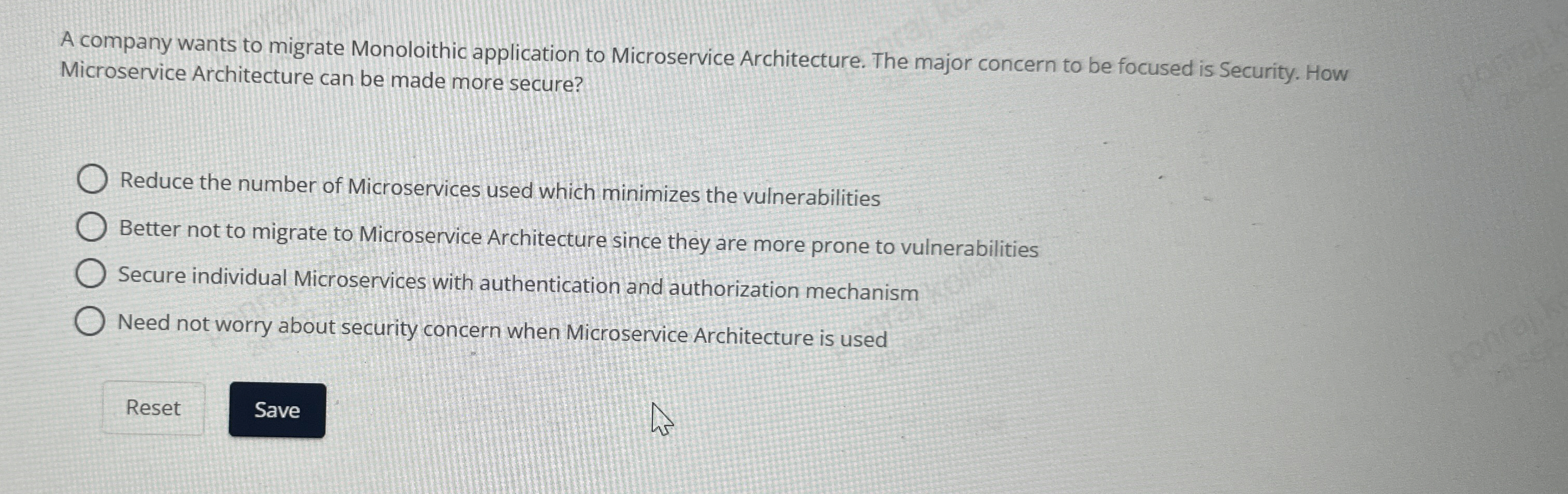 A company wants to migrate Monoloithic