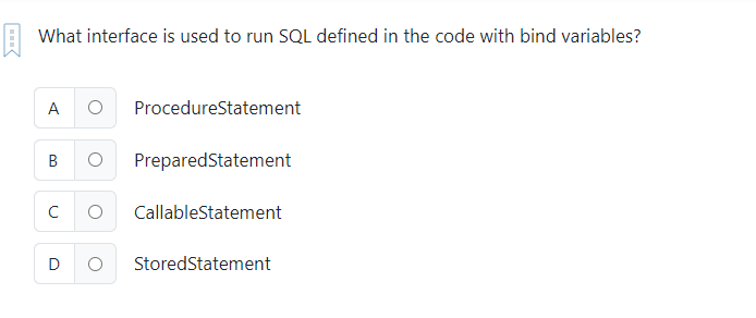 What interface is used to run SQL defined in the