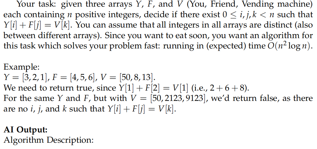 Your task: given three arrays Y , F , and V ( You