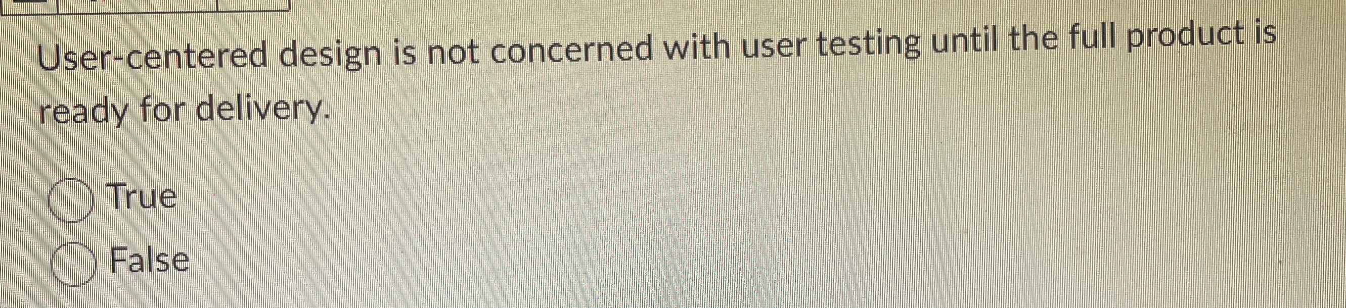 User - centered design is not concerned with user