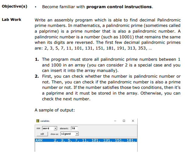 Write Intel 8 0 8 6 1 6 bit assembly code for