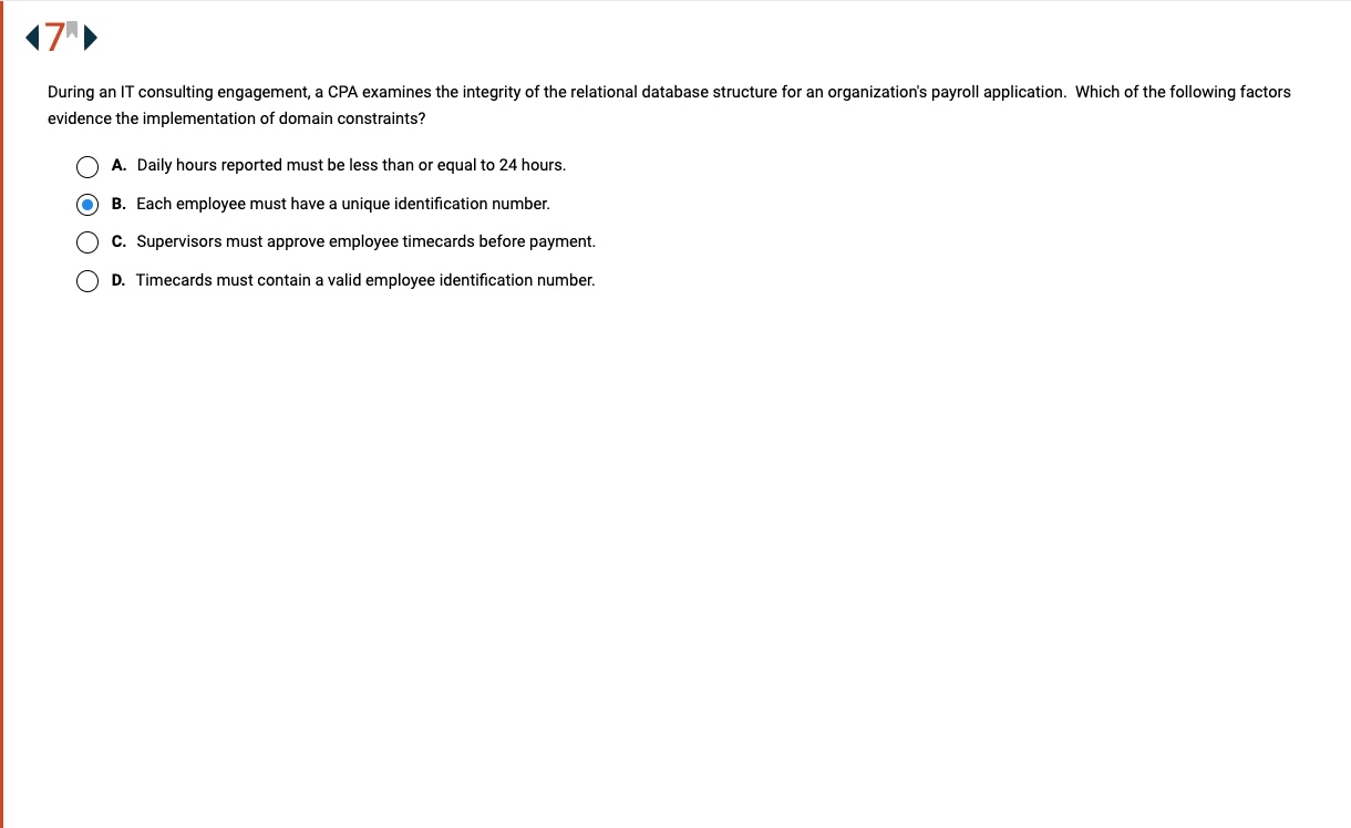 During an IT consulting engagement, a CPA