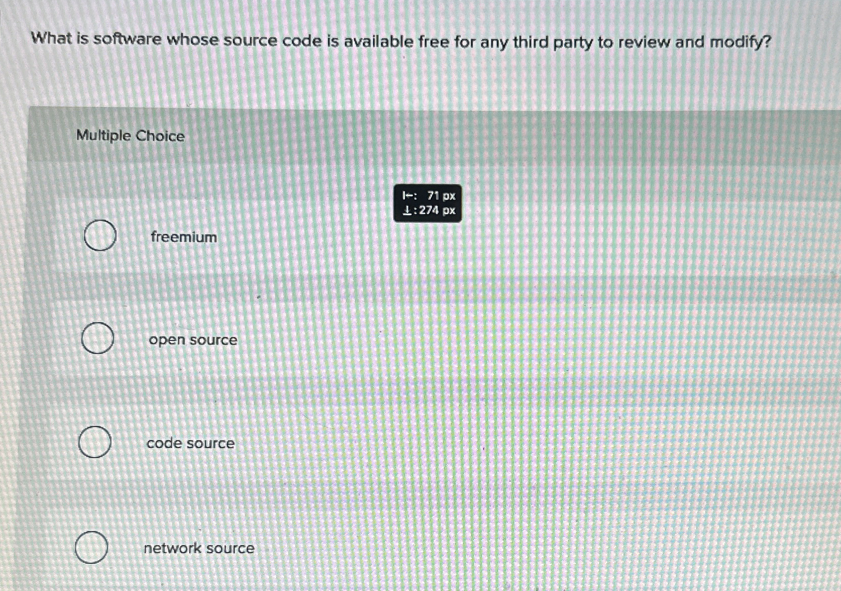 What is software whose source code is available