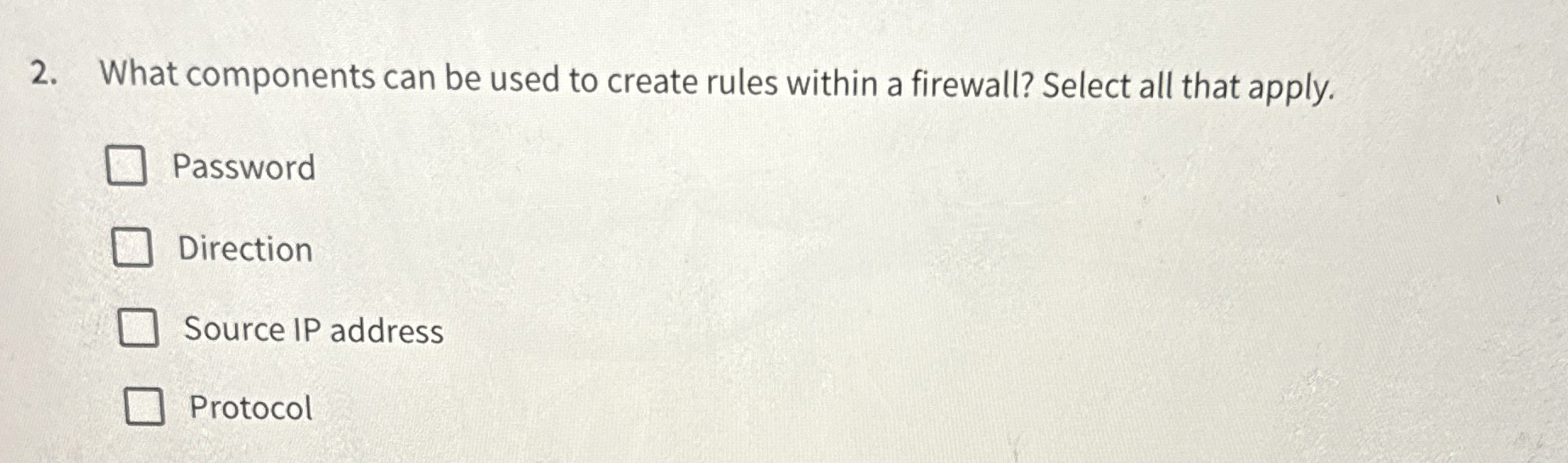 What components can be used to create rules