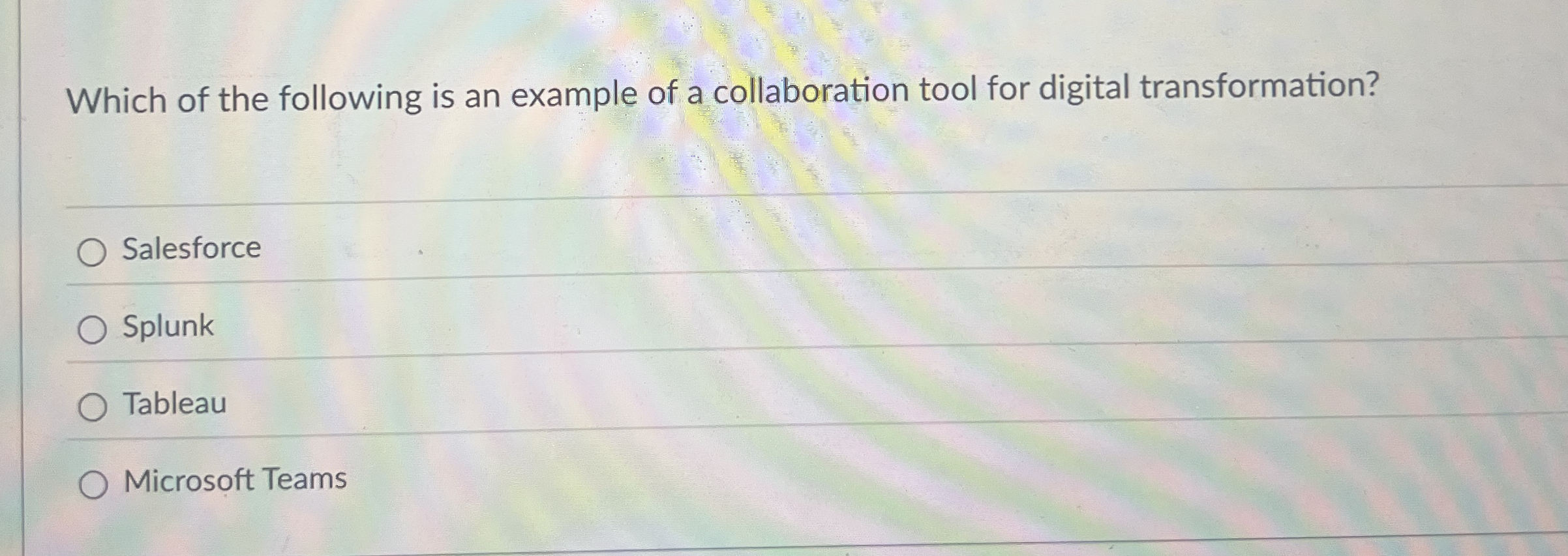 Which of the following is an example of a