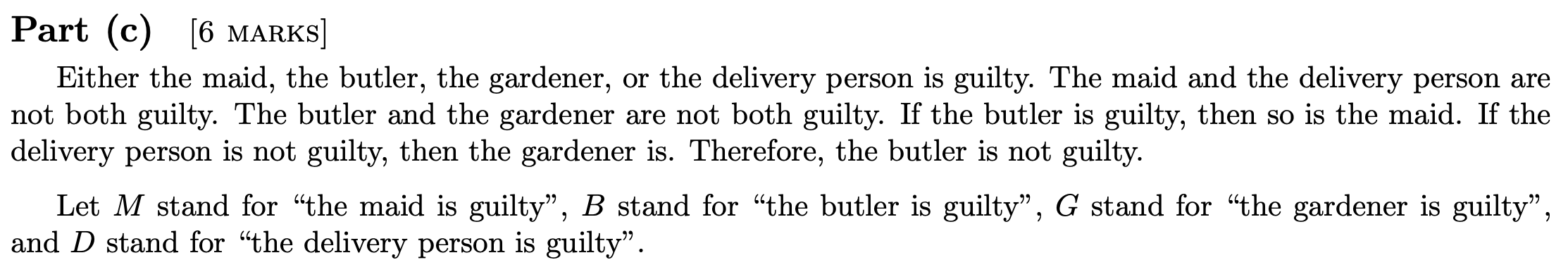 How to prove this with truth table? Part ( c )