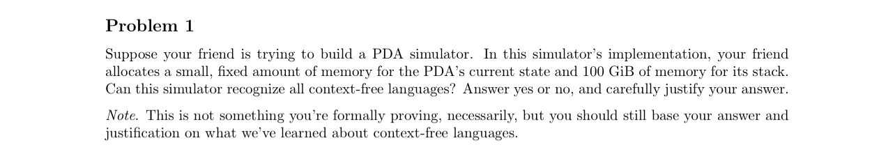 Problem 1 Suppose your friend is trying to build