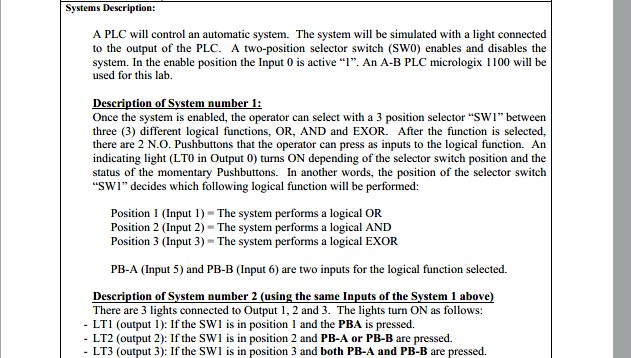 Description of System number 1 : Once the system