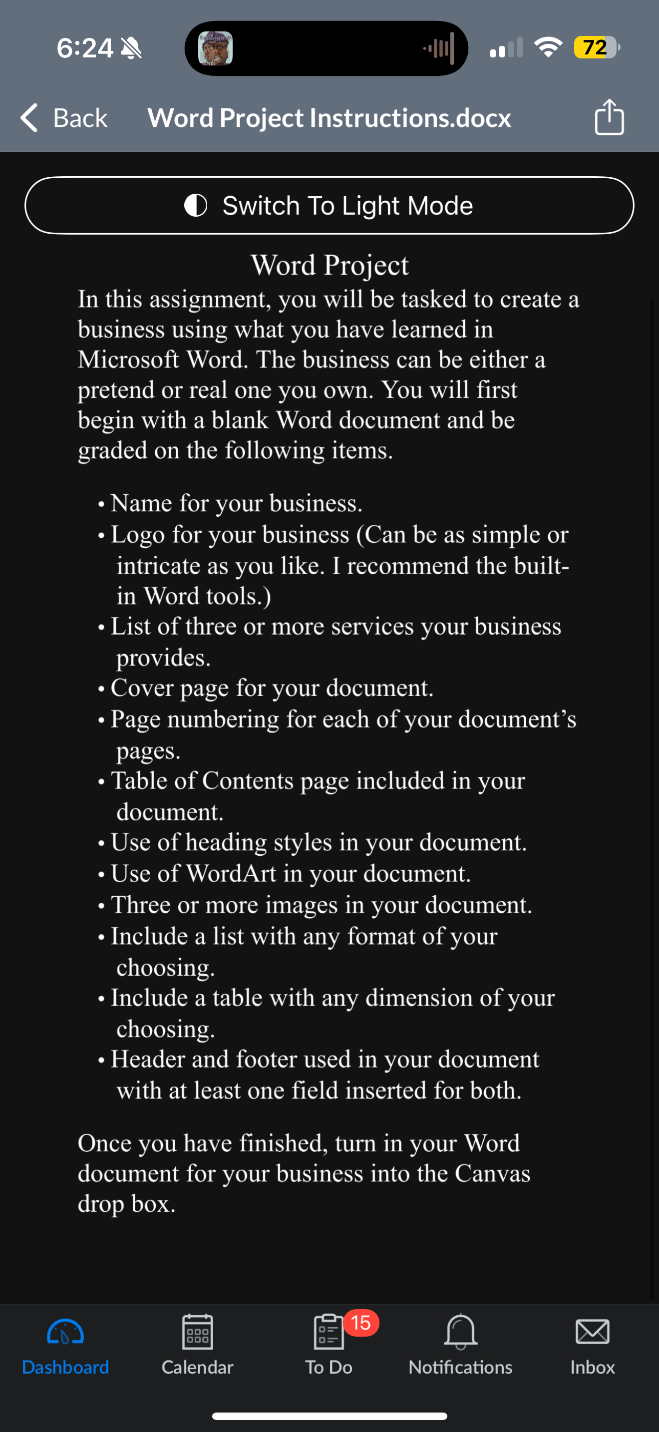 Word Project Instructions.docx Word Project In