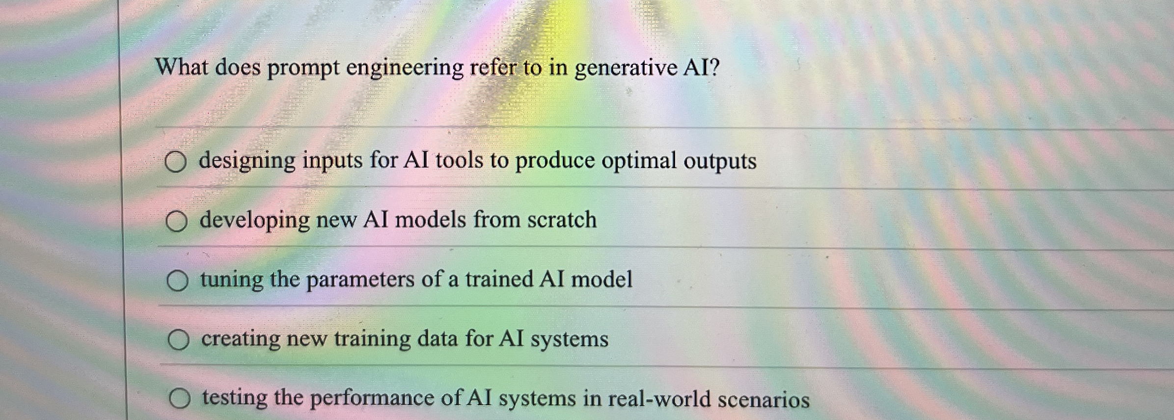 What does prompt engineering refer to in
