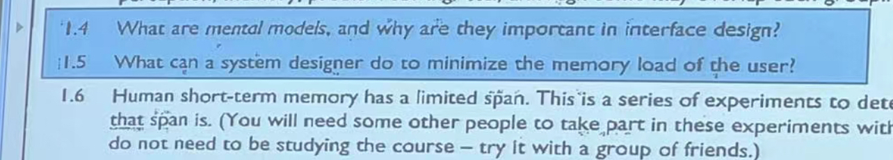 1 . 4 What are mental models, and why are chey