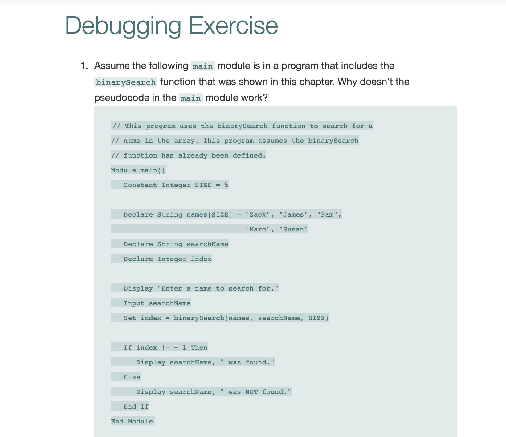 DISCLAIMER THIS IS A PSEUDOCODE CLASS ONLY; IF