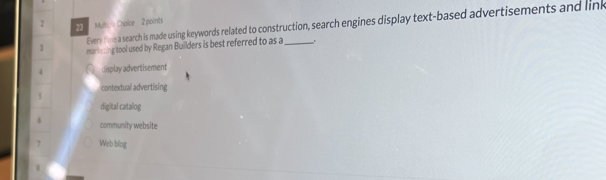 Multhle Choice 2 points Every time a search is
