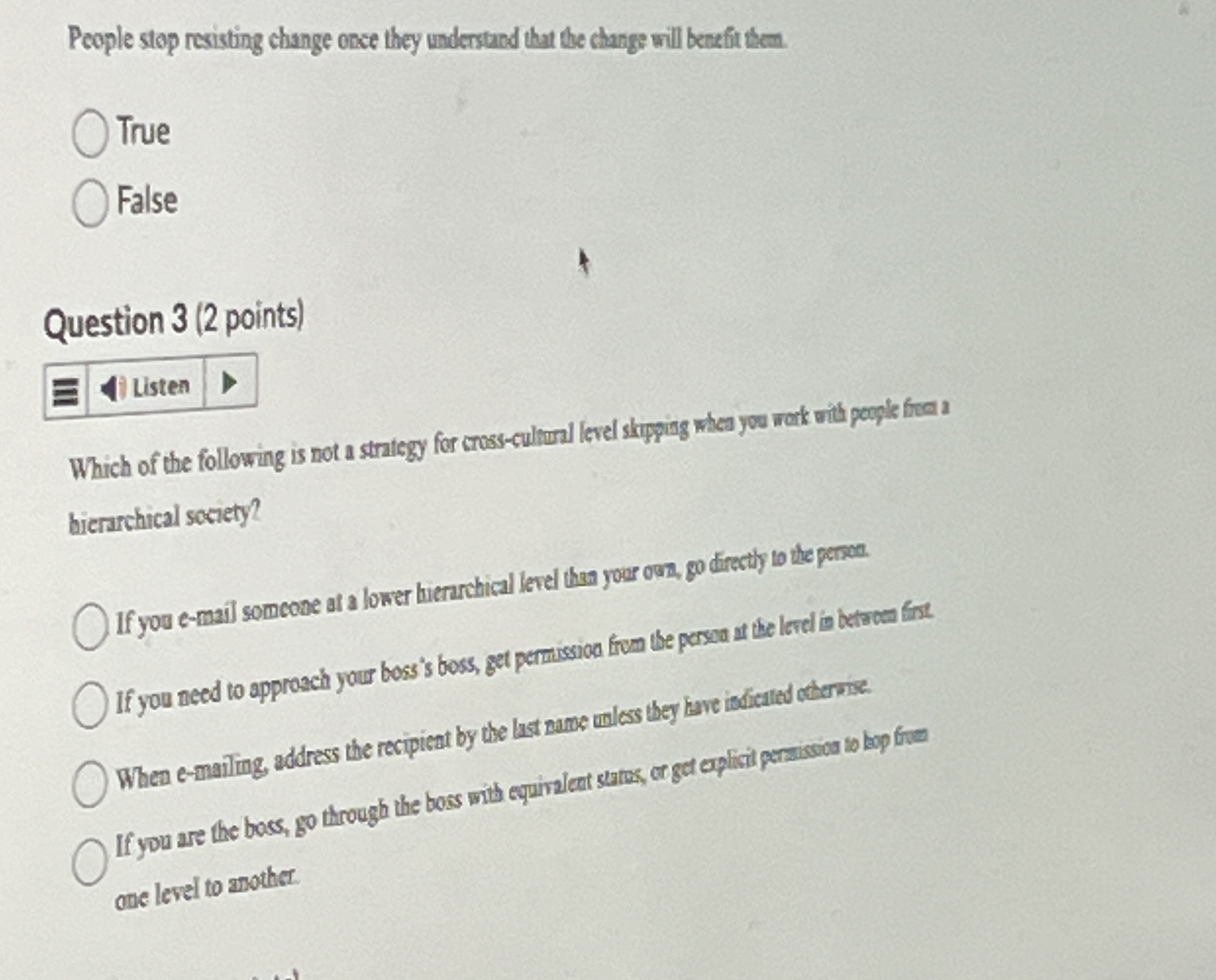 People stop resisting change oxee they undersurd