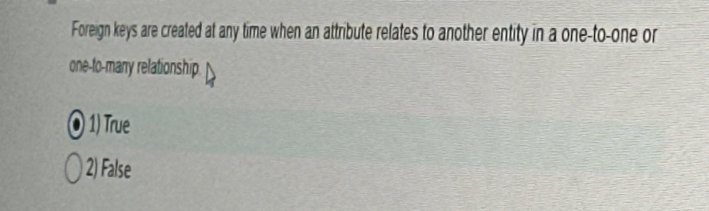 Foregn kers are crealed al any time when an