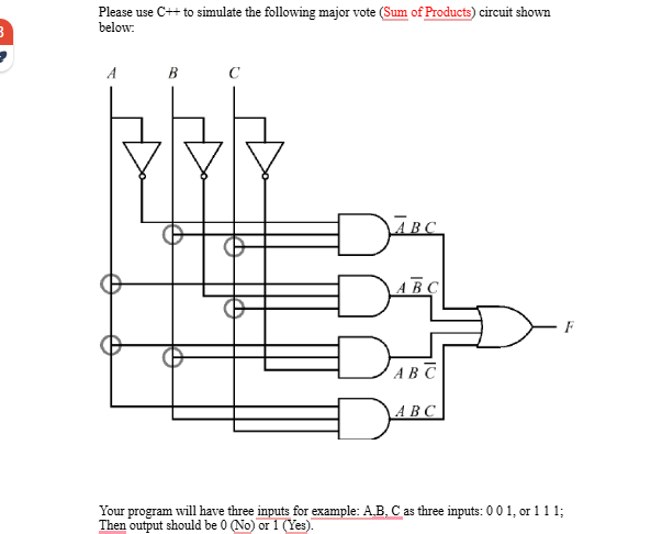 Please use \ ( \ mathrm { C } + + \ ) to simulate