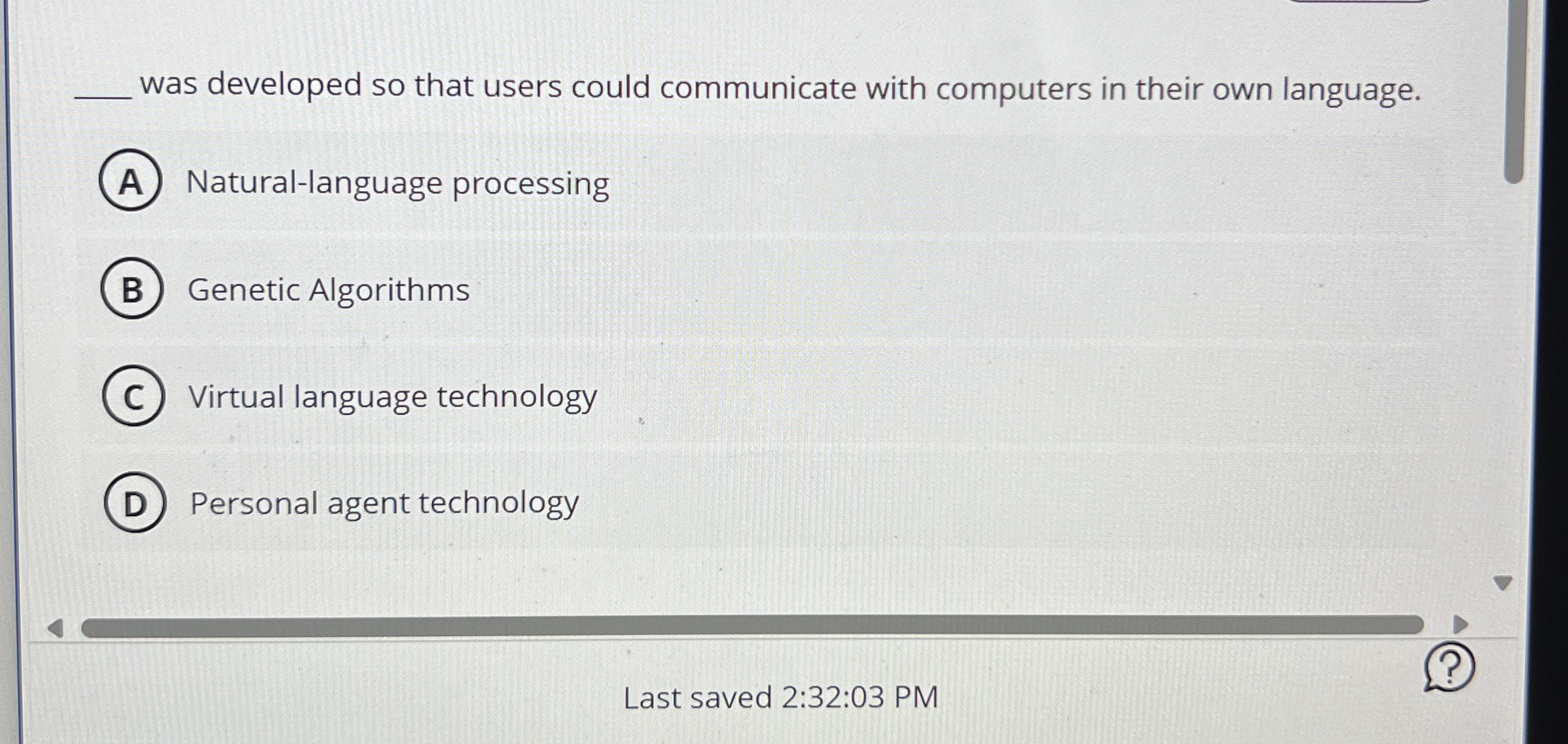 q , was developed so that users could communicate