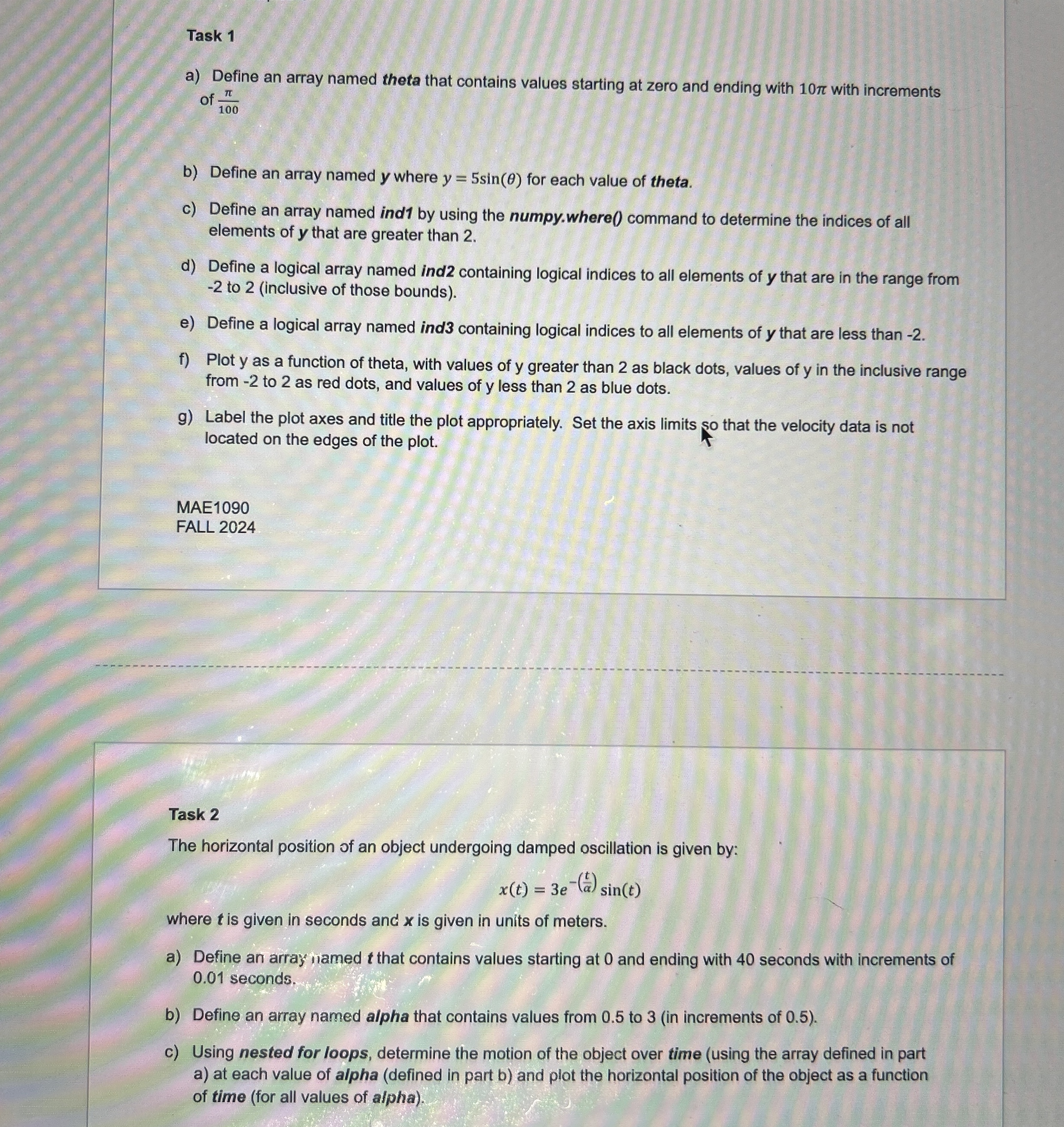 Help me write a python code It is required to use