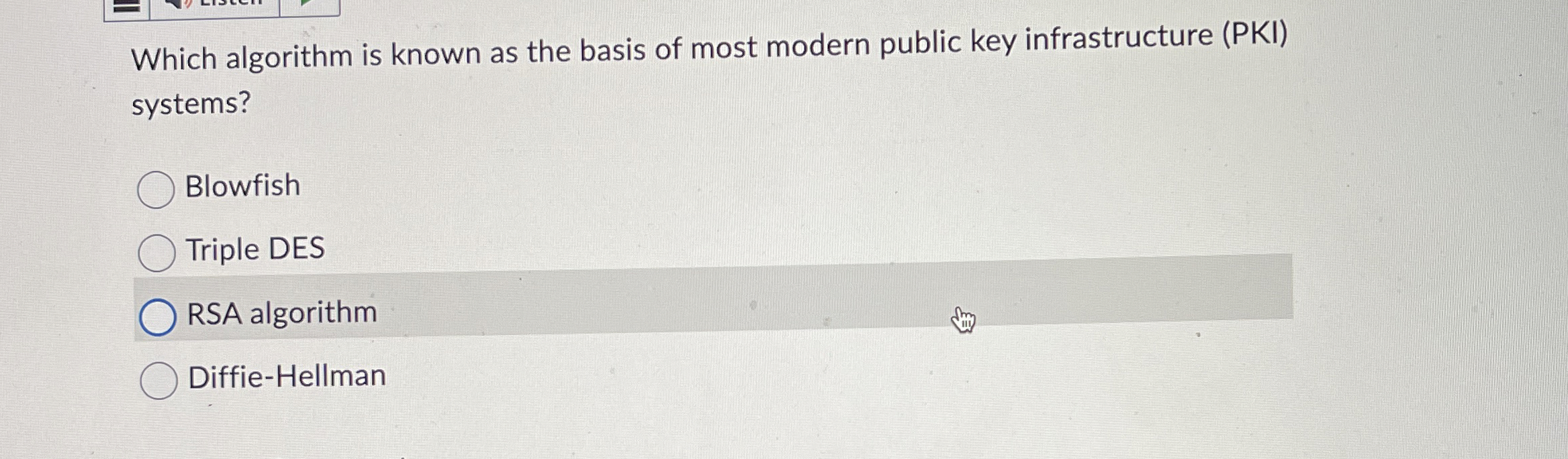 Which algorithm is known as the basis of most