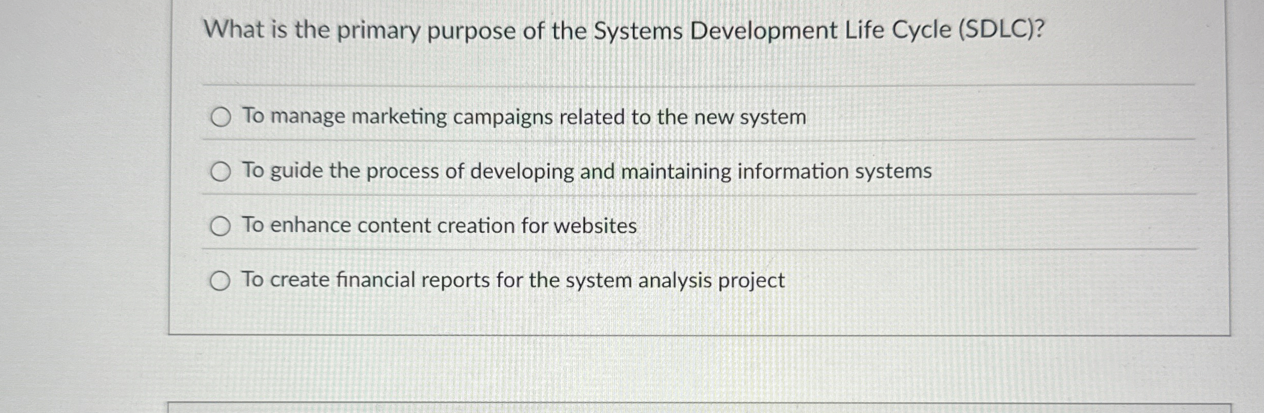 What is the primary purpose of the Systems