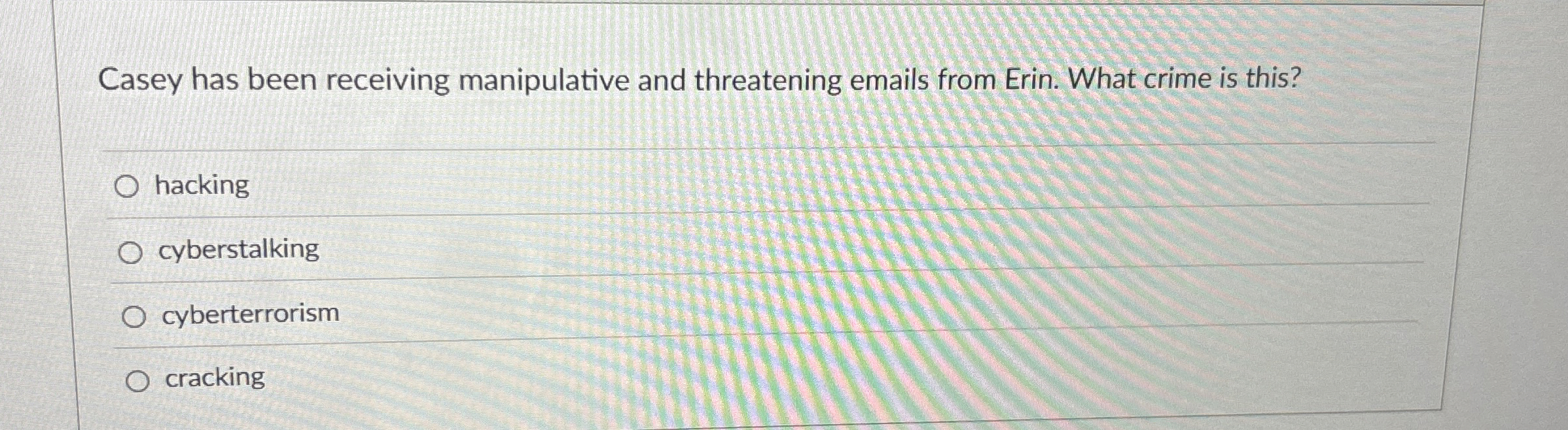 Casey has been receiving manipulative and