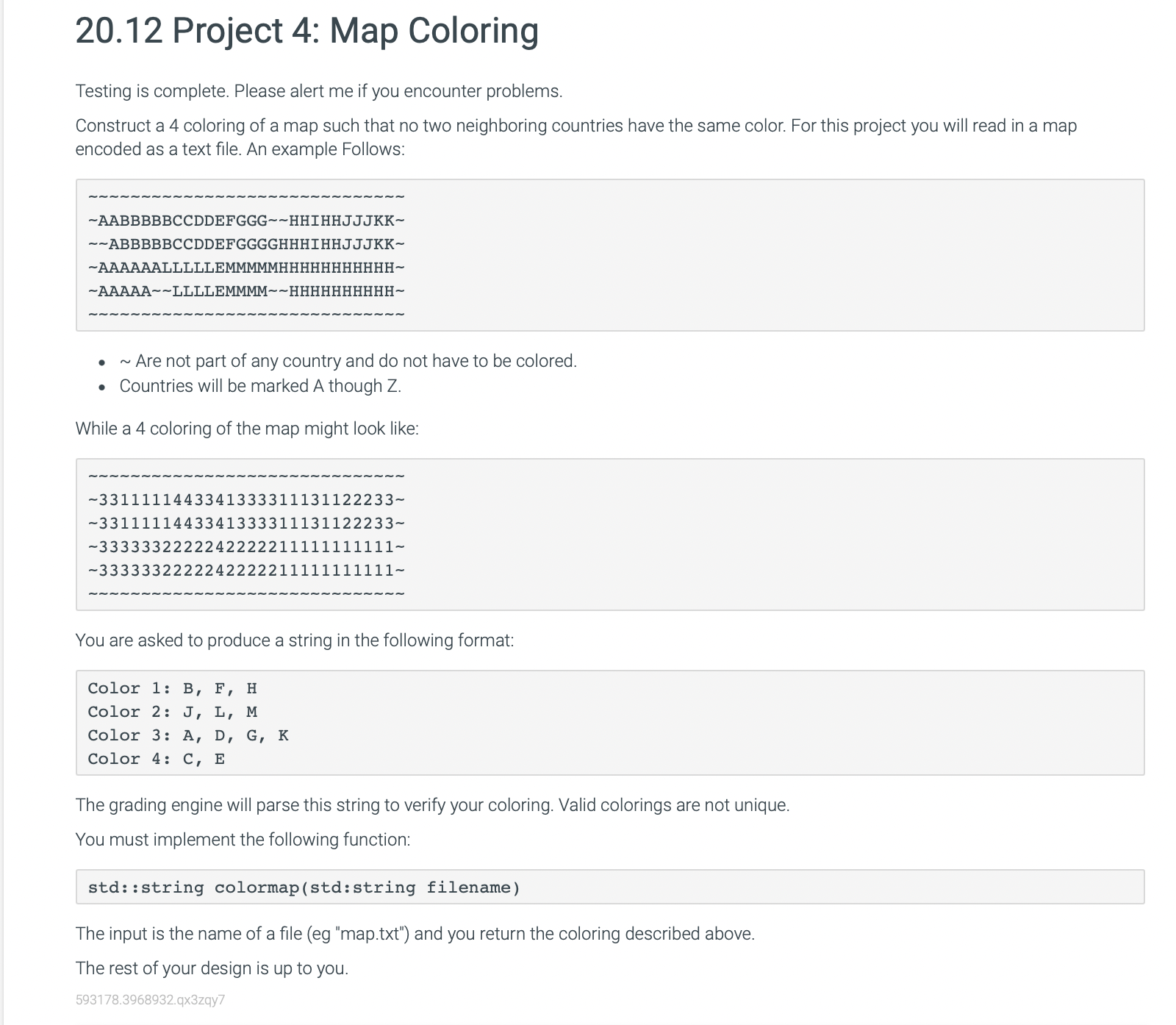 zybooks 2 0 . 1 2 Project 4 : Map Coloring 2 0 .