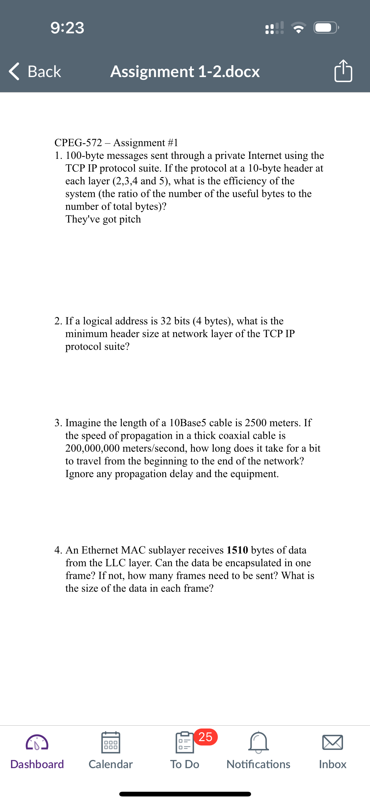 CPEG - 5 7 2 - Assignment # 1 1 0 0 - byte