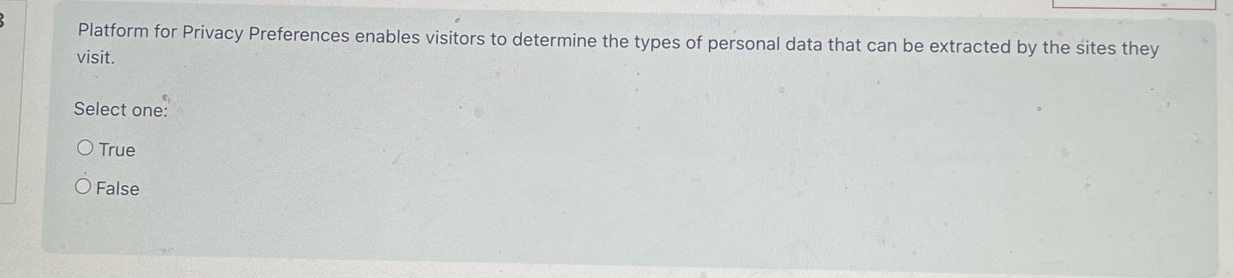 Platform for Privacy Preferences enables visitors