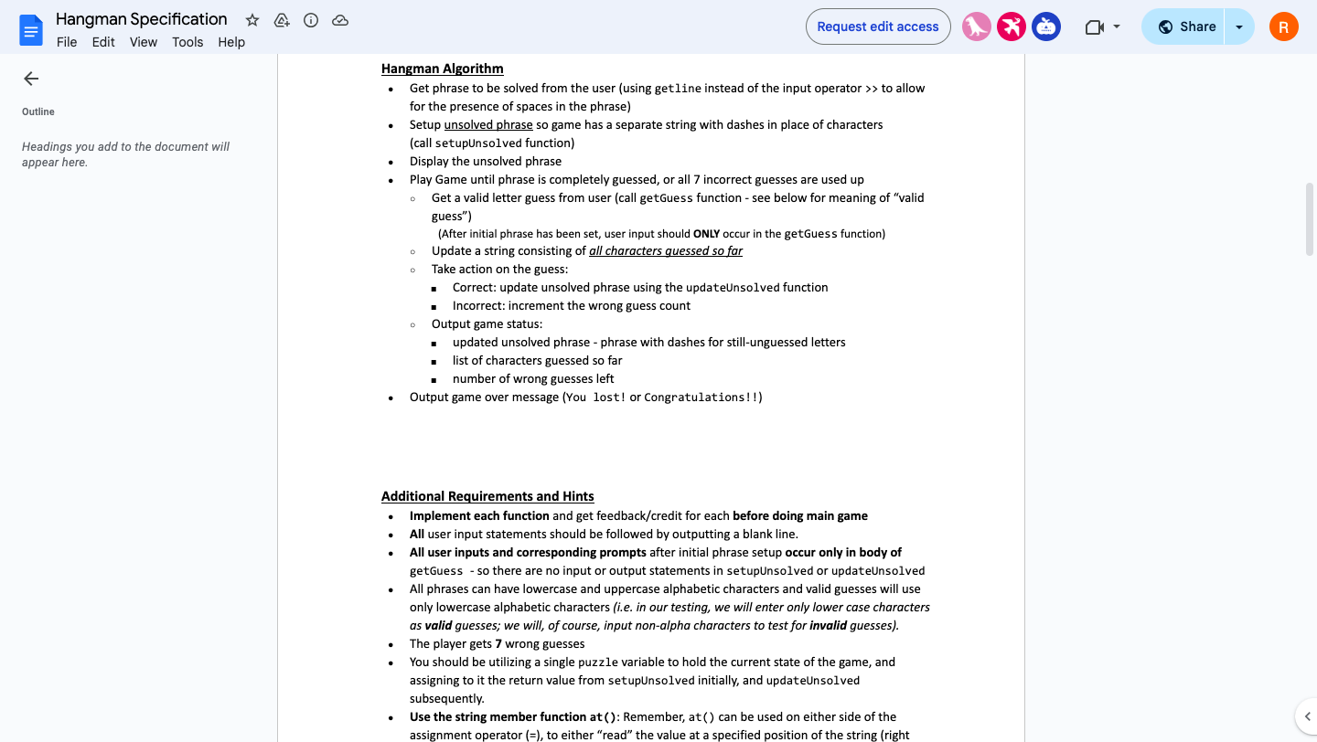 CS 0 0 2 - Assignment 6 : Hangman Collaboration
