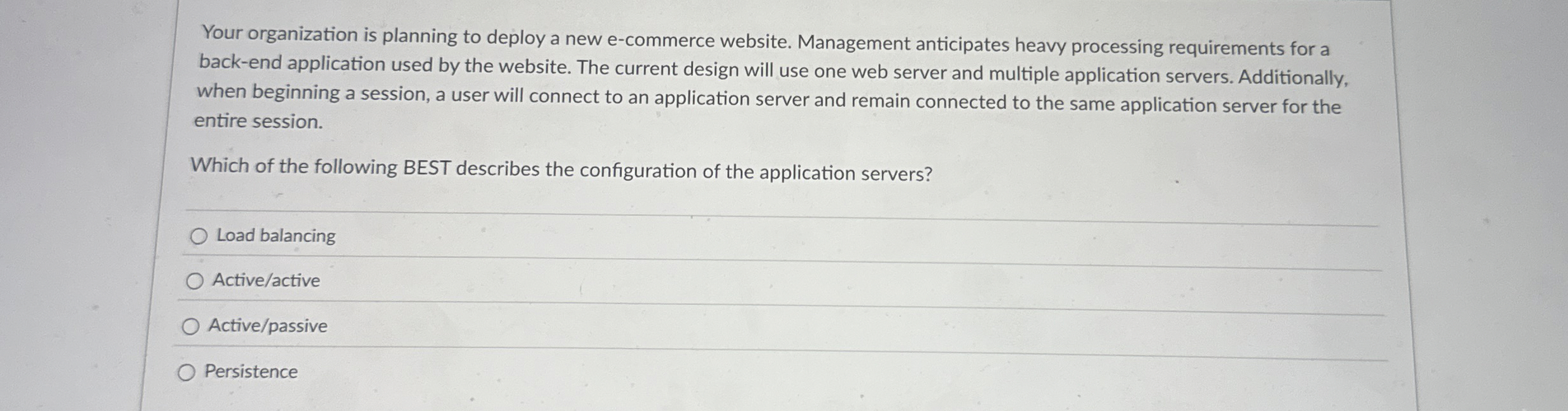 Your organization is planning to deploy a new e -
