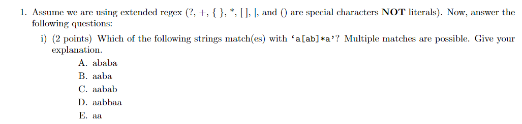 Assume we are using extended regex , and ( ) are