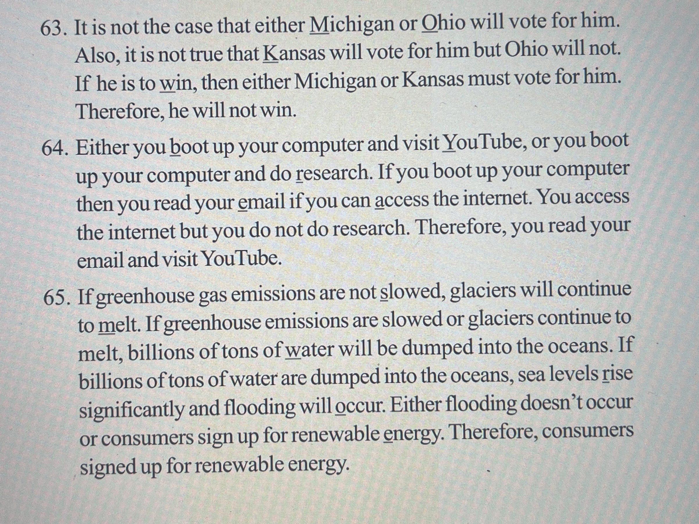 It is not the case that either Michigan or Ohio