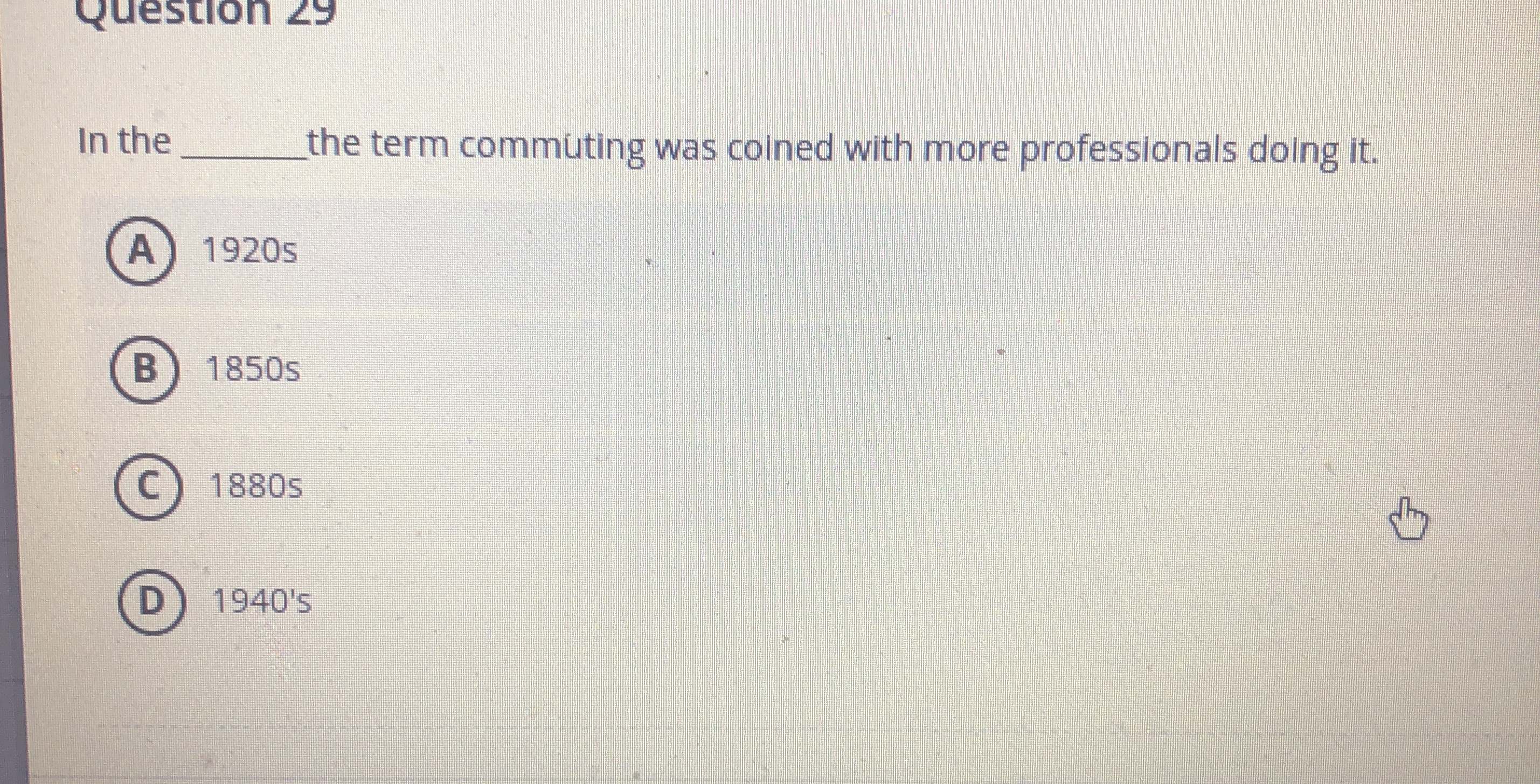 In the the term commuting was coined with more