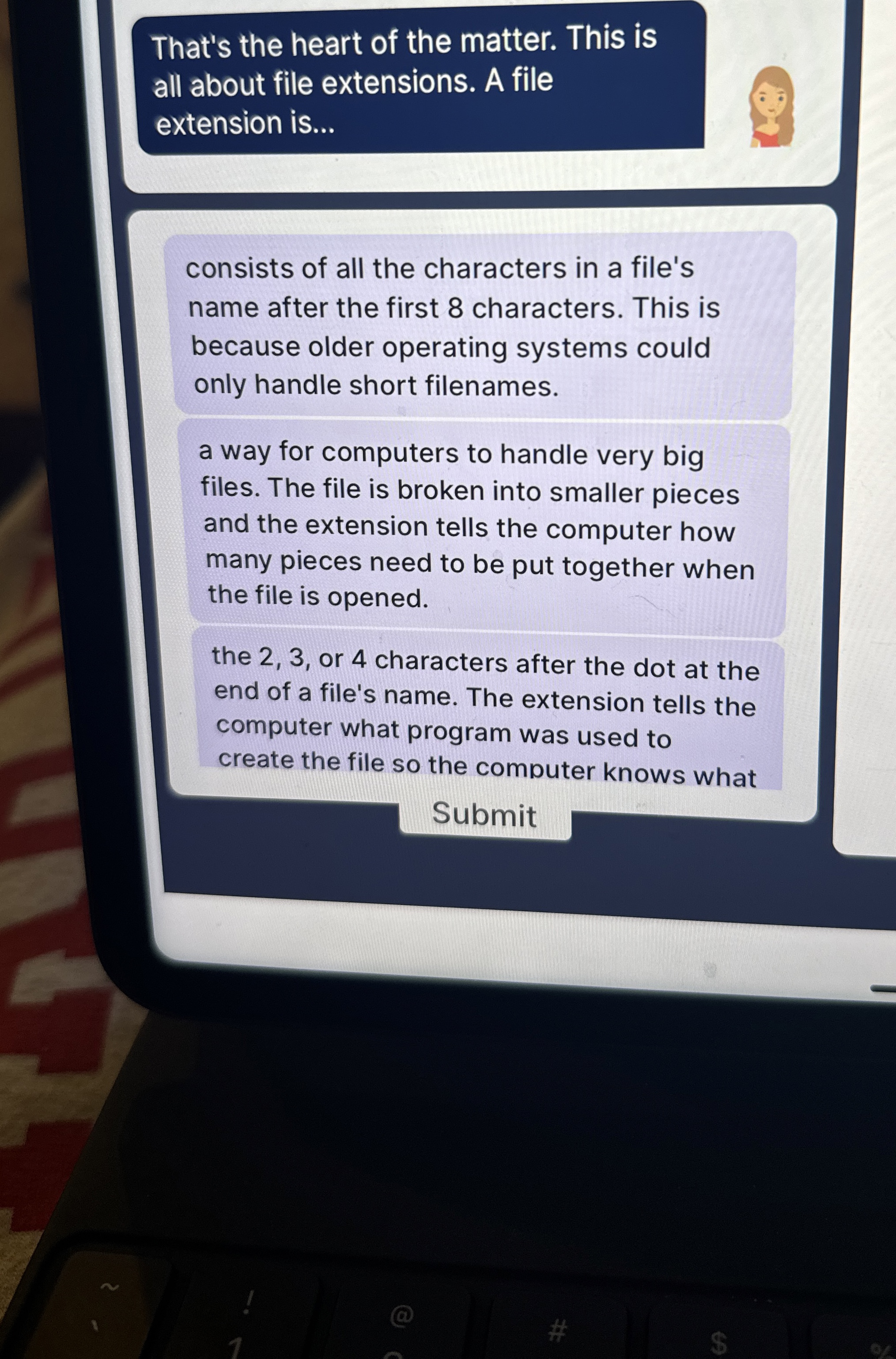 what is a file extentsion consists of all the