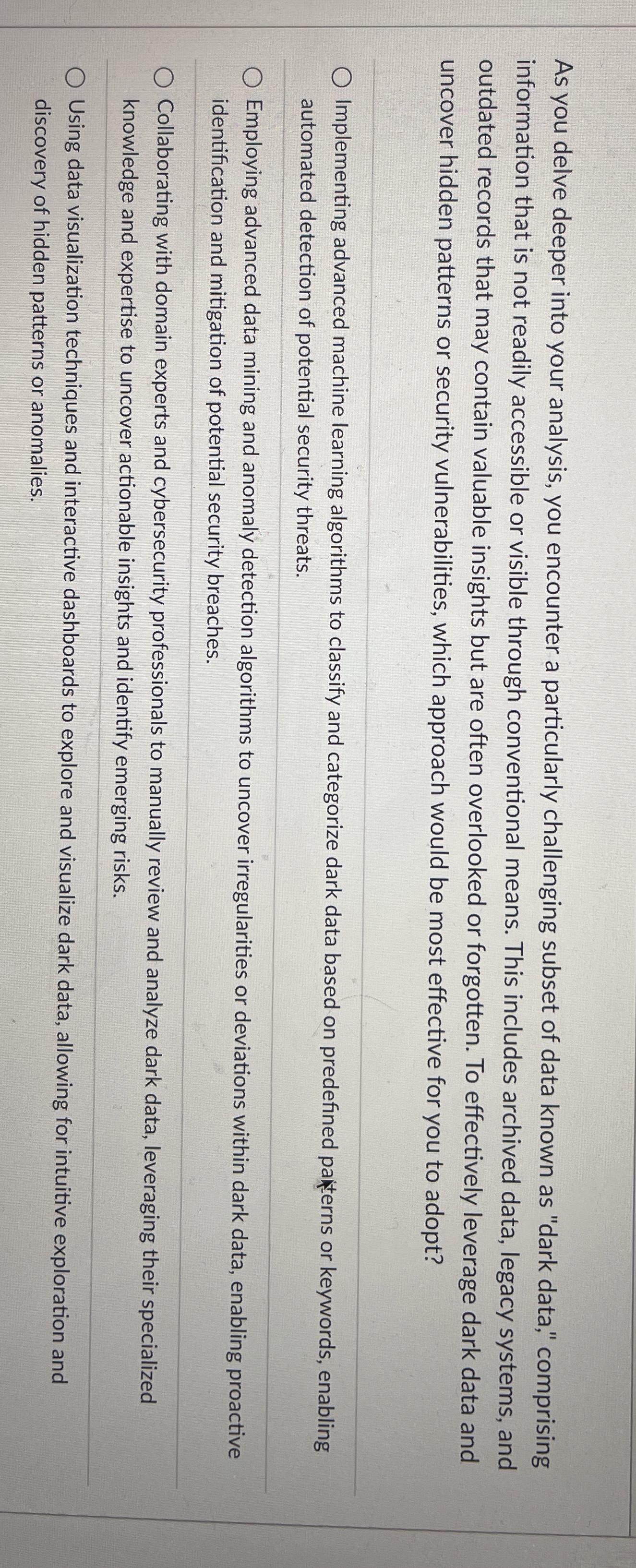 As you delve deeper into your analysis, you