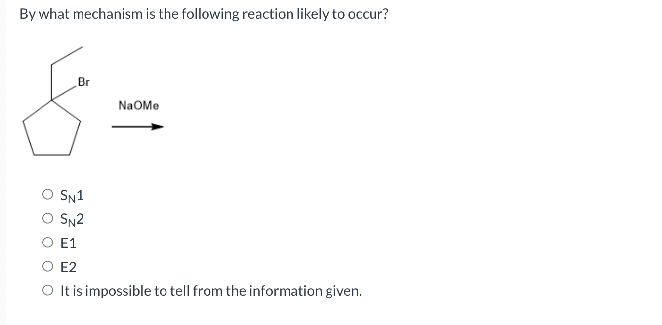 By what mechanism is the following reaction