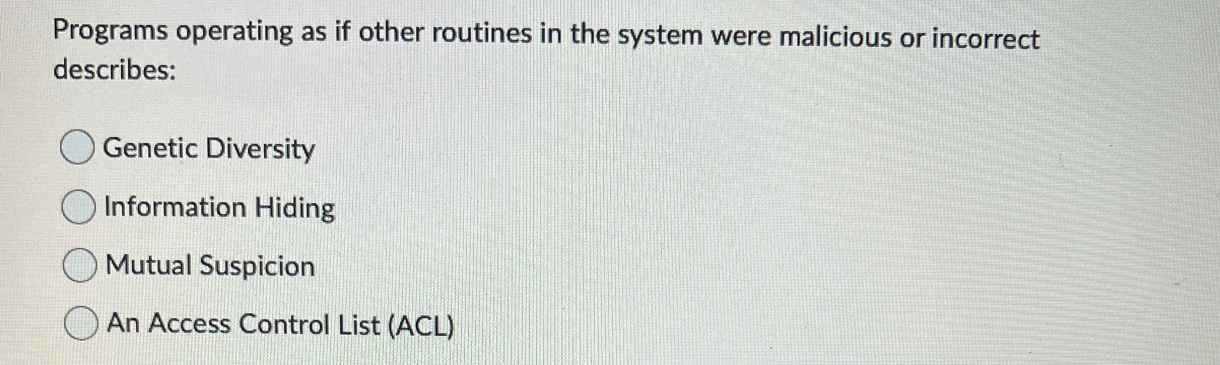 Programs operating as if other routines in the