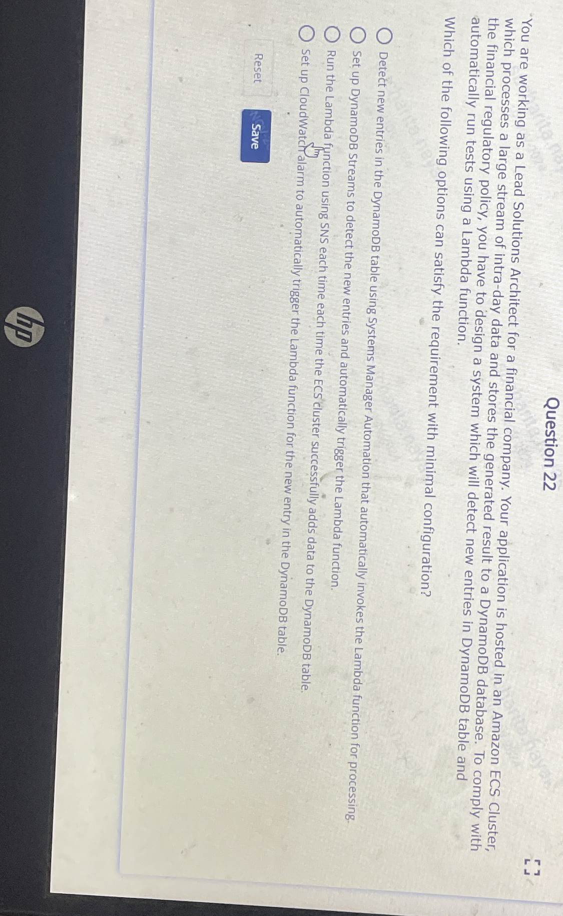 Question 2 2 'You are working as a Lead Solutions
