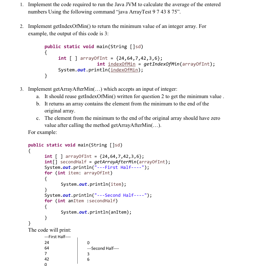 Implement the code required to run the Java JVM