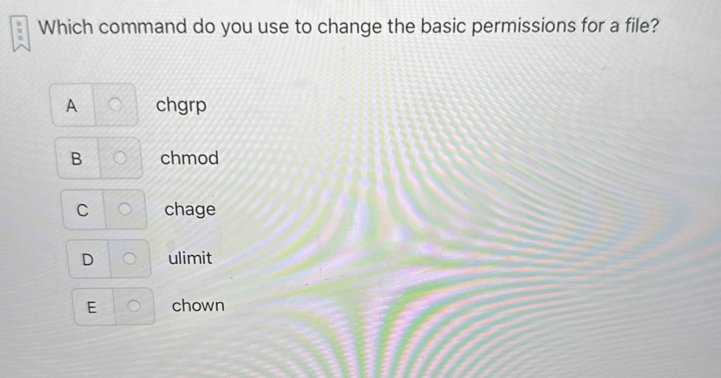 Which command do you use to change the basic