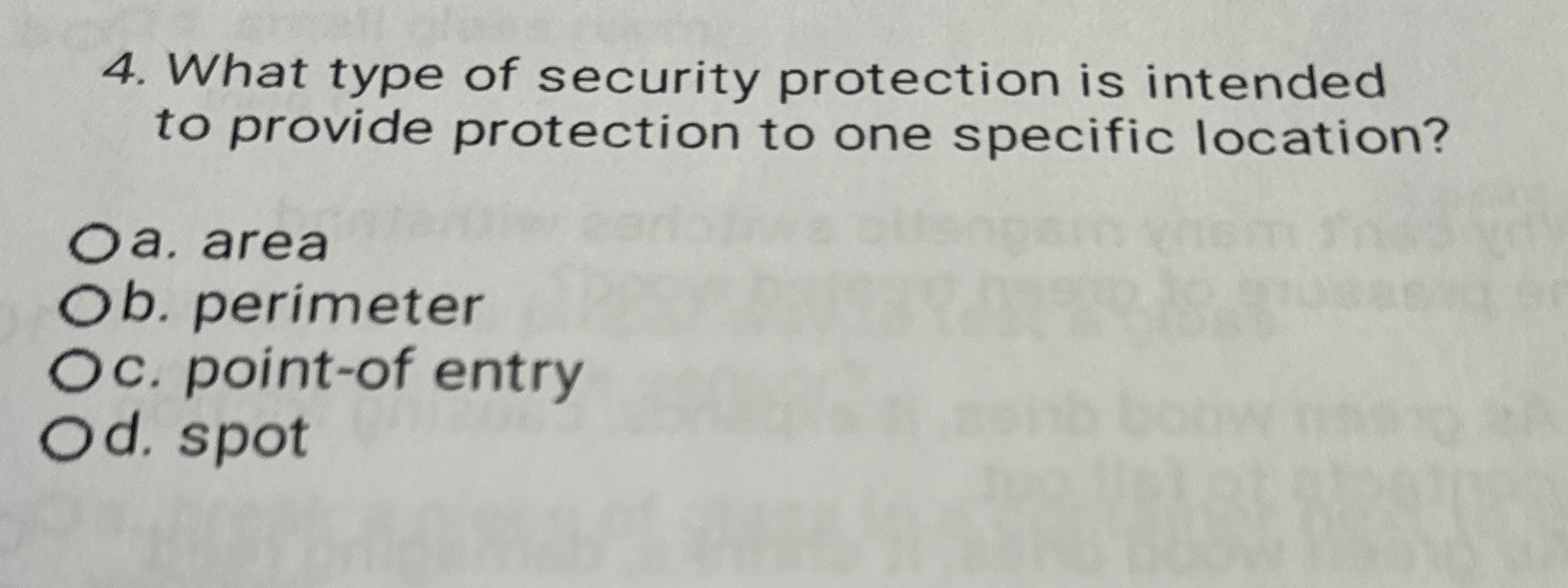What type of security protection is intended to