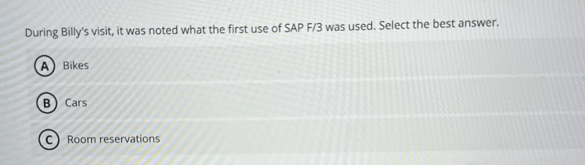 During Billy's visit, it was noted what the first