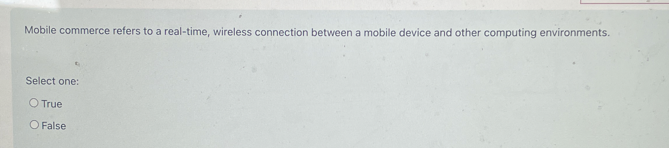 Mobile commerce refers to a real - time, wireless