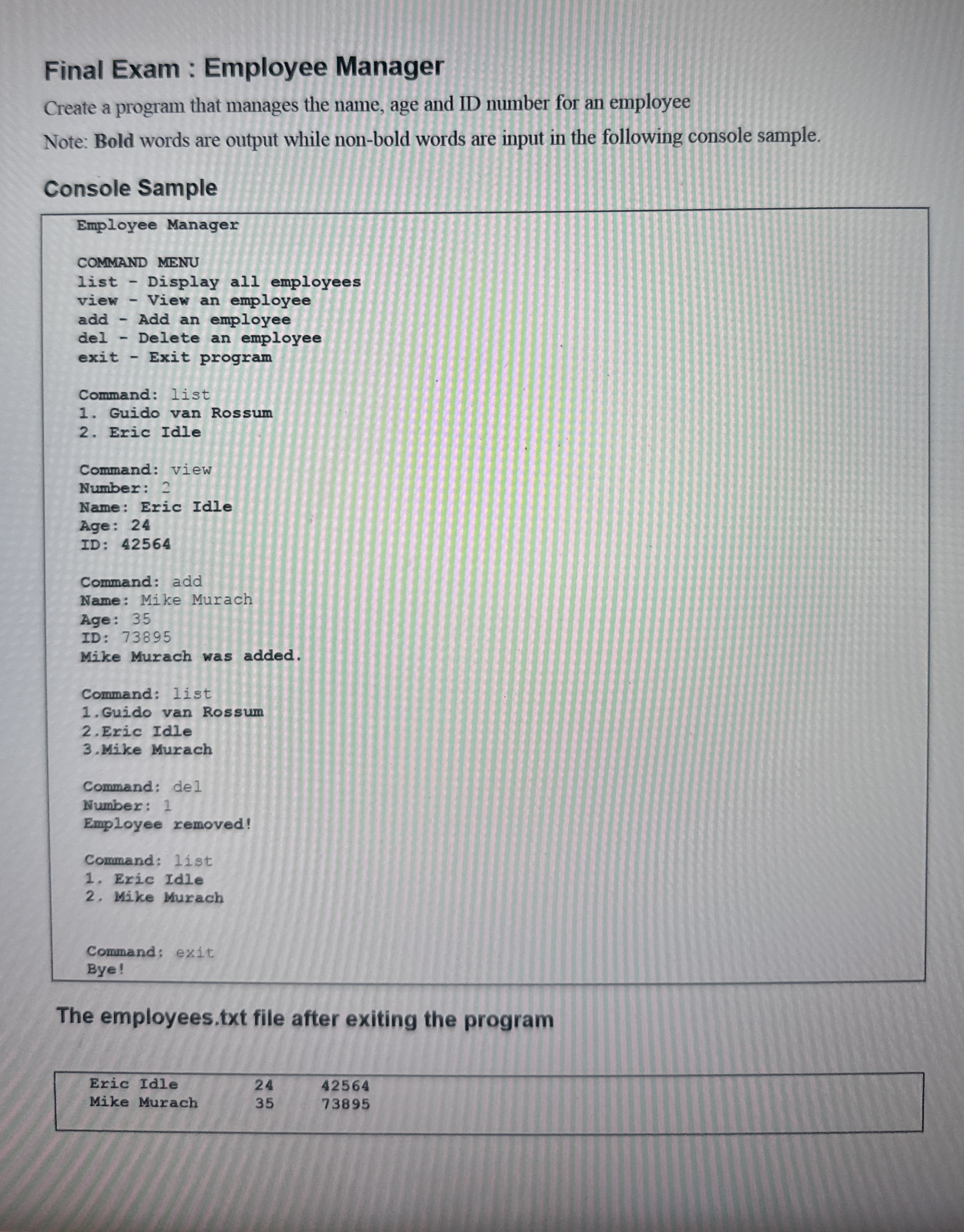 Please use c + + ( vector , files and structs )