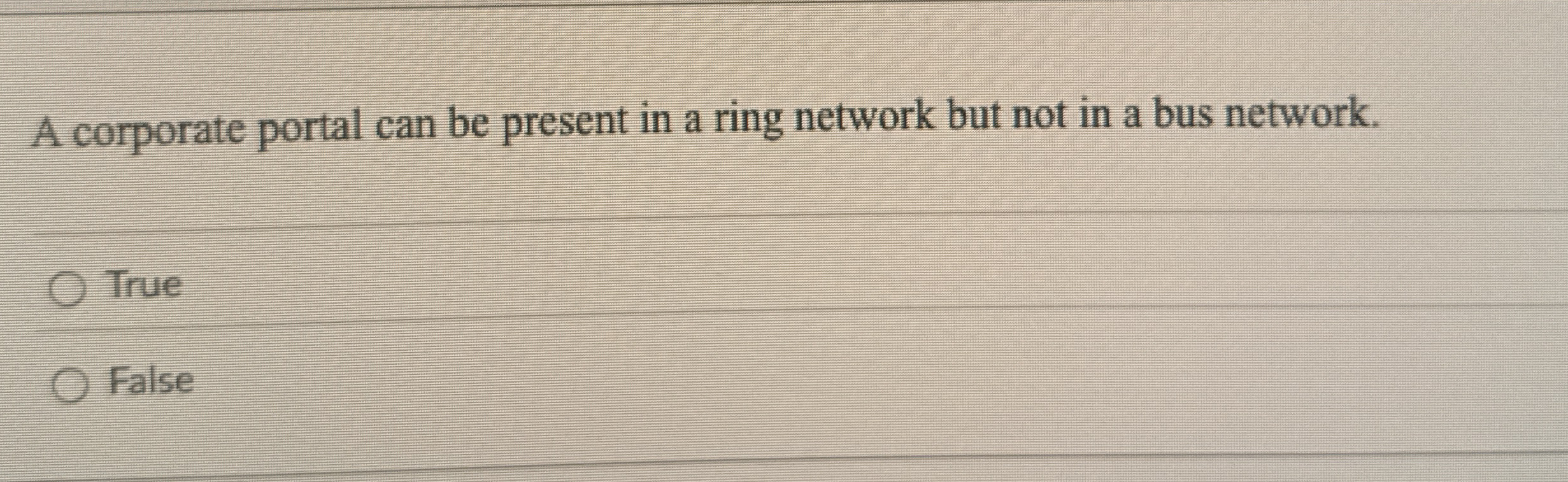 A corporate portal can be present in a ring